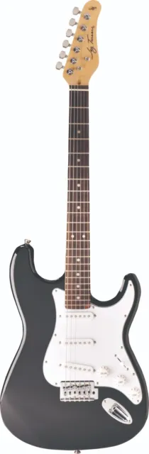 Jay Turser JT300 Black ST-style E-Gitarre, 3x SC pickups und Tremolo