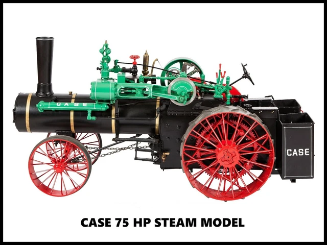 CASE STEAM ENGINE, Traction Engine NEW Metal Sign: 75 HP Scale Model ...