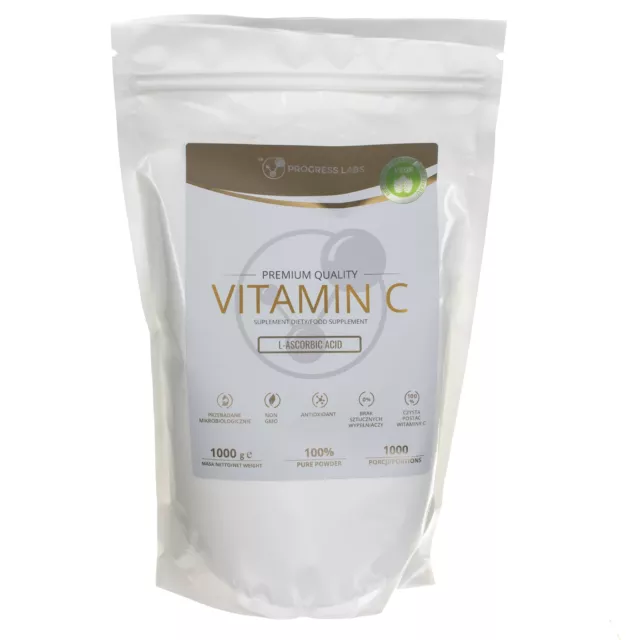 Progress Labs Vitamine C Acide L-Ascorbique 1000 mg, 1 kg