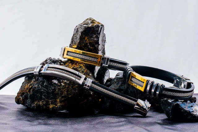 Bracelet milanais acier inoxydable - 'Thor' OT32