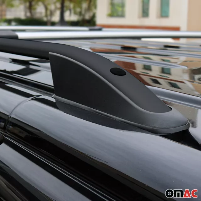 Barres de toit longitudinales pour Peugeot Partner Tepee 2008-2018 Alu Noir 3