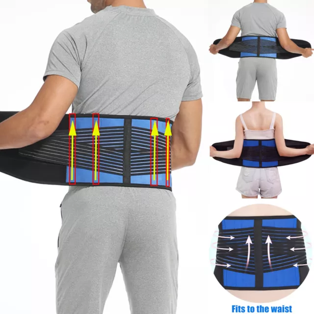 Lumbar Lower Back Support Brace Pain Relief Therapy Posture Orthosis Waist Belt