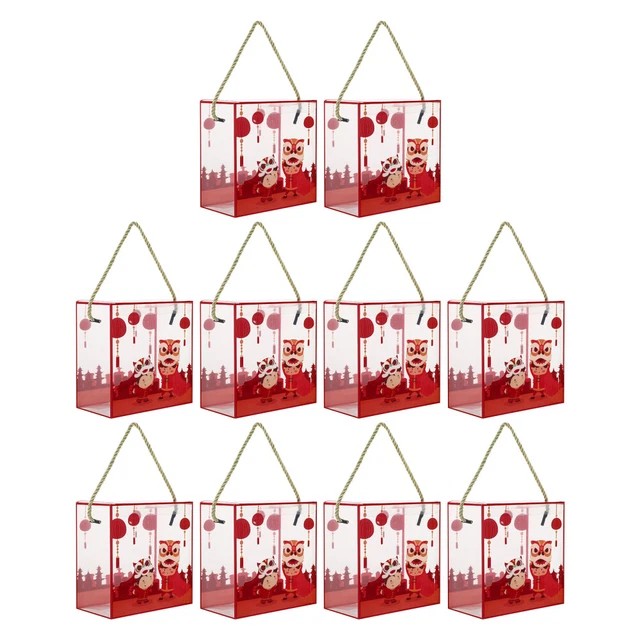 10pcs Capodanno Party Boxes Boxes Bigné Portabicchieri Regali Scatole di imballa