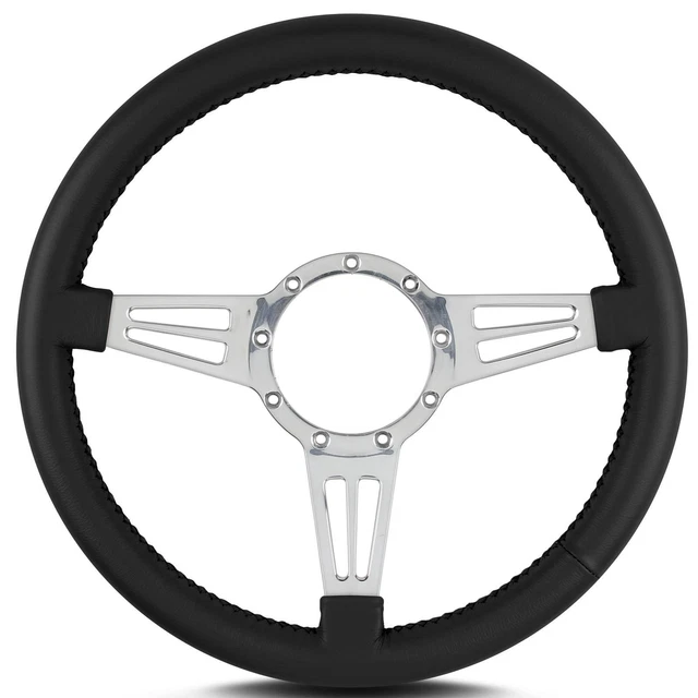 Lecarra Mark 4 Double Slot Steering Wheel 14" Dia 3 Spoke 1.25" Dish 44401