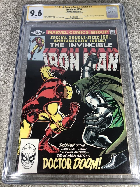 Invincible Iron Man 150 CGC SS 9.6 Layton vs Dr Doom 9/1981 3