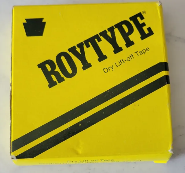 Vintage ~ ROYTYPE ~ DRY  LIFT-OFF TAPE ~  # 221   # 421101