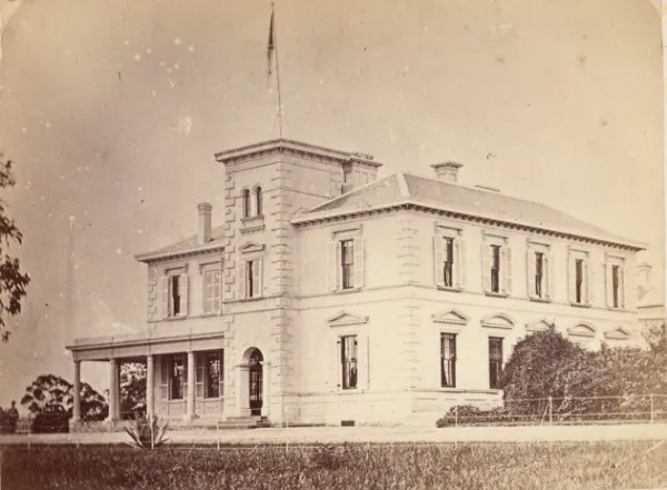 Melbourne Government House Australia old CDV Nettleton Photo 1870