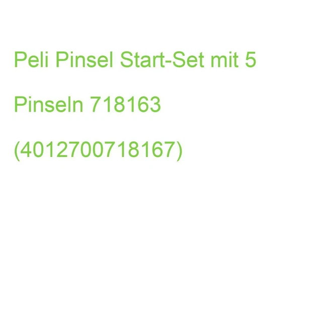 Peli Pinsel Start-Set mit 5 Pinseln 718163 (4012700718167)