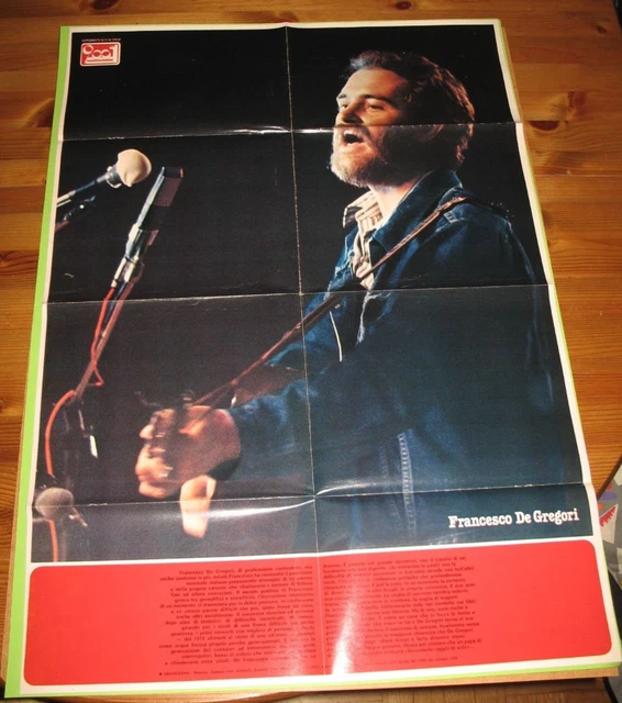 Francesco De Gregori  Poster Supplemento Ciao 2001 1978