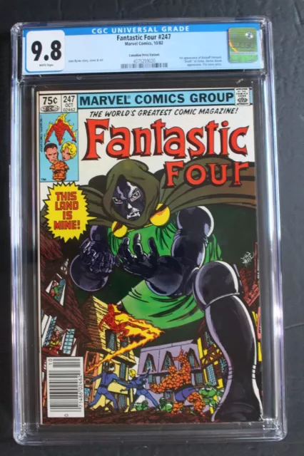 FANTASTIC FOUR #247 1st Kristoff Vernard later DR DOOM Canadian VARIANT CGC 9.8