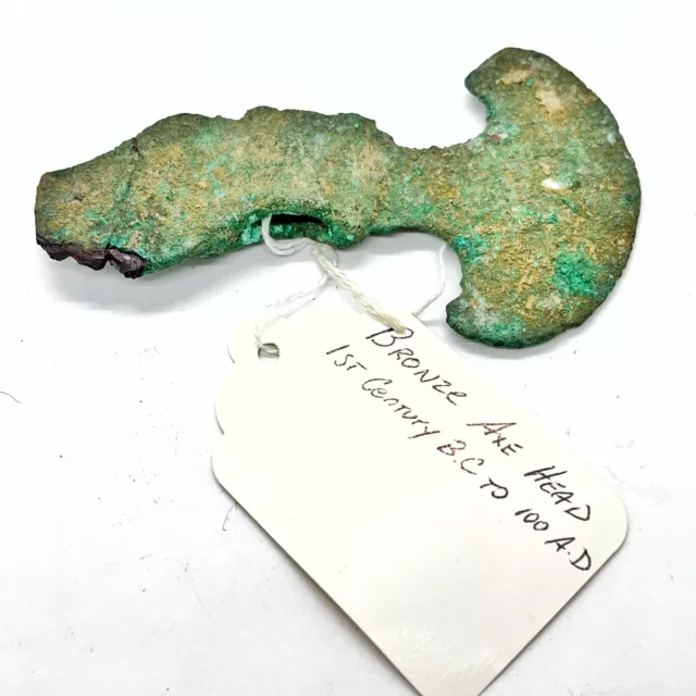 RARE Circa 100 BC - 100 AD Ancient Bronze Axe Head Found In Central Europe Dig