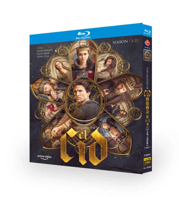 El Cid：The Complete Season 1-2 TV Series 3 Disc All Region Blu-ray DVD BD