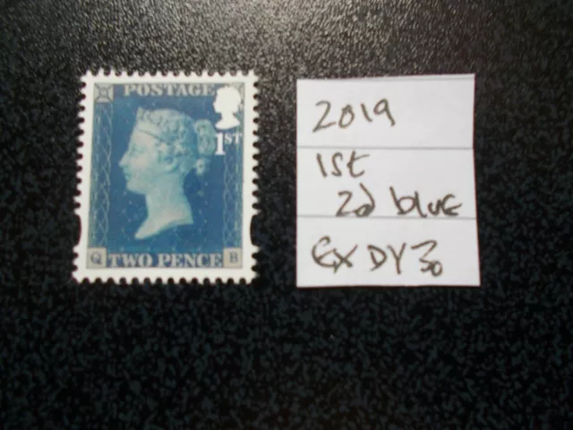 GB 2019~Security Machin~Victoria~ 1st~2d Blue~ex DY30~Unmounted Mint~UK