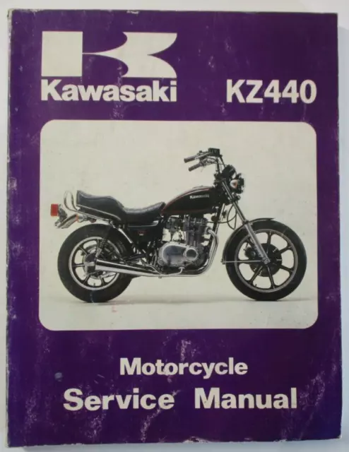 Kawasaki Kz440 79-82 Genuine Factory Official Workshop Service Manual Pre-Owned