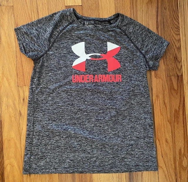 Girls Under Armour HeatGear Loose Short Sleeve Shirt Size L
