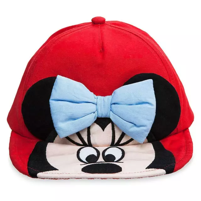 Disney Store Minnie Mouse Baseball Swim Cap Toddler Baby Hat 0 6 12 18 24 Months
