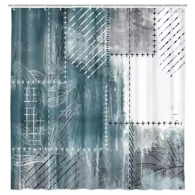 FUN RUSTIC RETRO Art Shower Curtain Fabric Waterproof Bathroom Decor ...