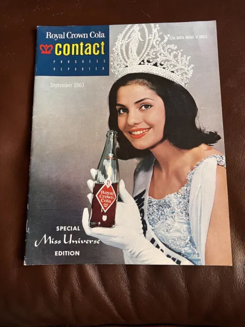 1963 MARIA VARGAS Royal Crown Cola Employee Magazine MISS UNIVERSE EDITION A&P