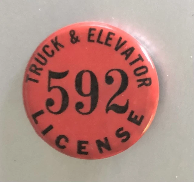 VINTAGE EMPLOYEE OPERATOR ID License Badge (Fork Lift) Truck