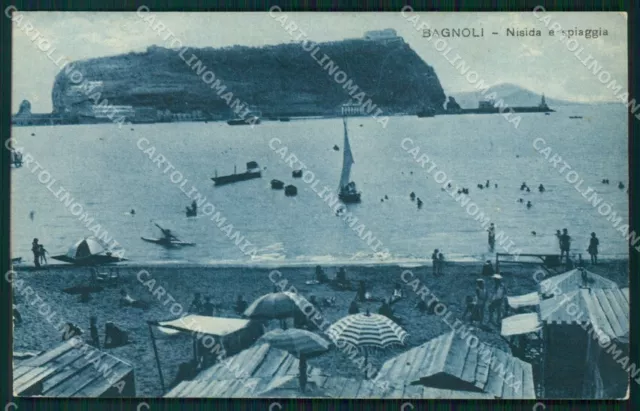 Napoli Bagnoli Nisida ABRASA cartolina VK0115