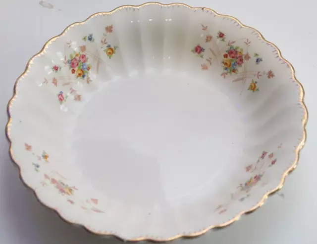 Vintage Limoges Floral Pattern 22 K Gold Trimmed Bowl 2