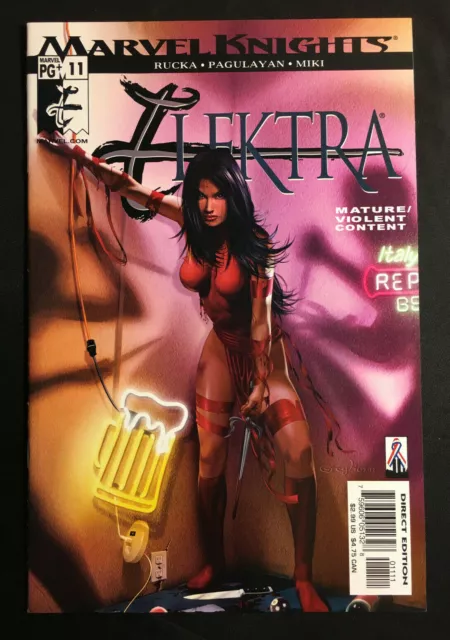 Elektra 11 Greg Horn Cover Daredevil Vf/Nm+ Marvel Knights Vol 2 1 Copy