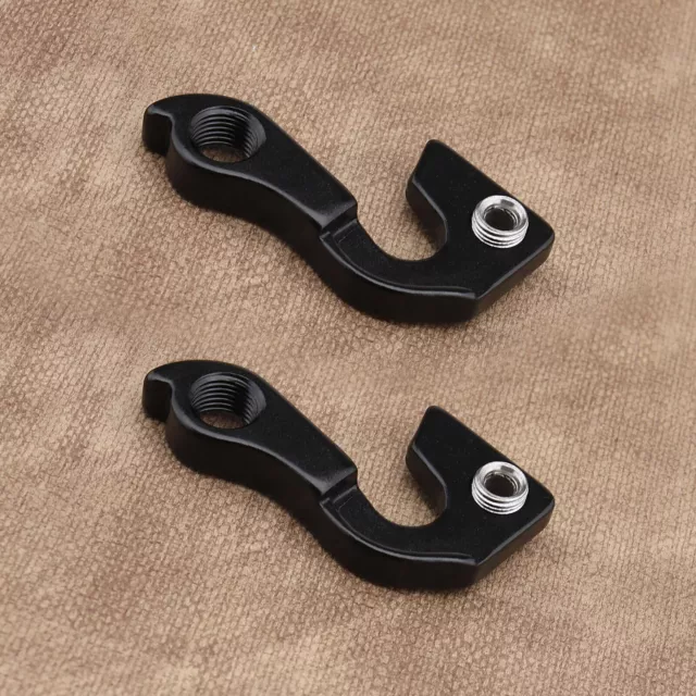 2x Bike Rear Gear Mech Derailleur Hanger Aluminum Tailhook Drop Out Adapter