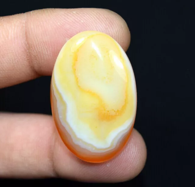 44.30 cts 100 % naturel belle agate du Botswana ovale cabochon gemme