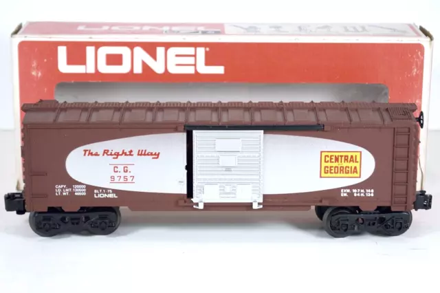 Lionel O Gauge Central of Georgia Box Car C.G. 9757 Item No: 6-9757