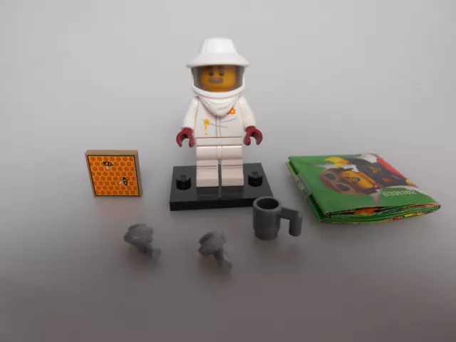 Lego® Minifiguren Sammel Serie 21 Beekeeper mit BPZ und Platte  Neu