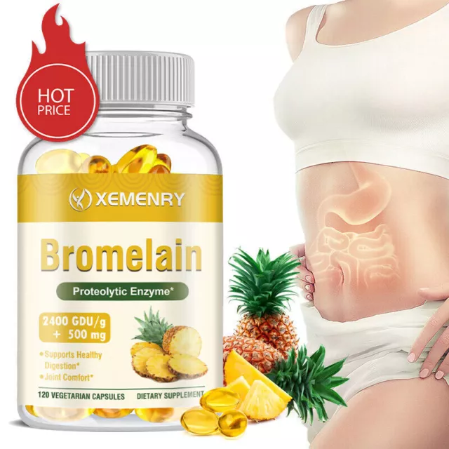 Bromélaïne 500mg – Soutien Intestinal, Digestif, Articulaire Et Immunitaire