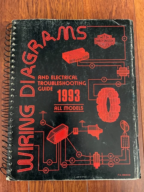HARLEY DAVIDSON 1993 Wiring Diagrams & Electrical Troubleshooting Guide ...
