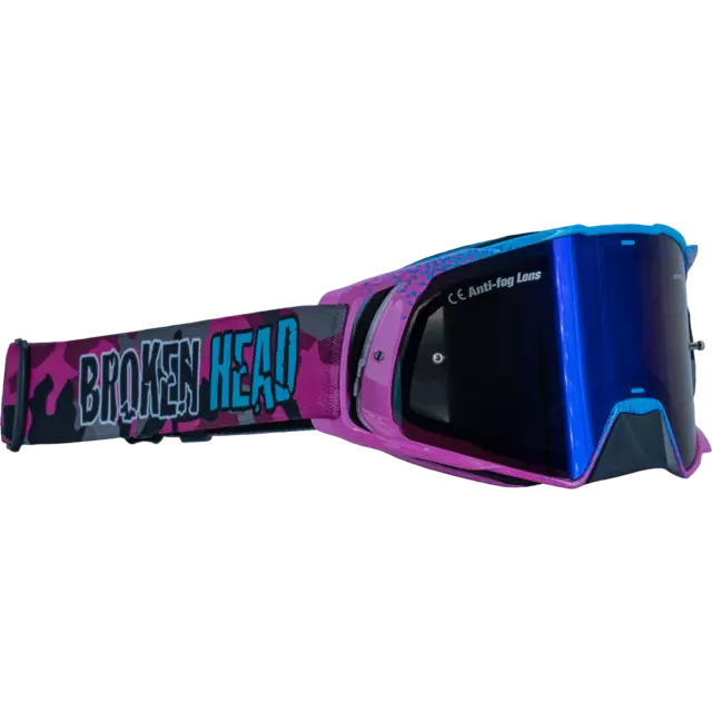 Broken Head Supermoto Goggle MX-Brille MX-Regulator pink