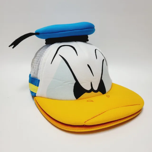 Disney Parks Donald Duck Trucker Mesh Hat Adult Adjustable Snapback AS IS