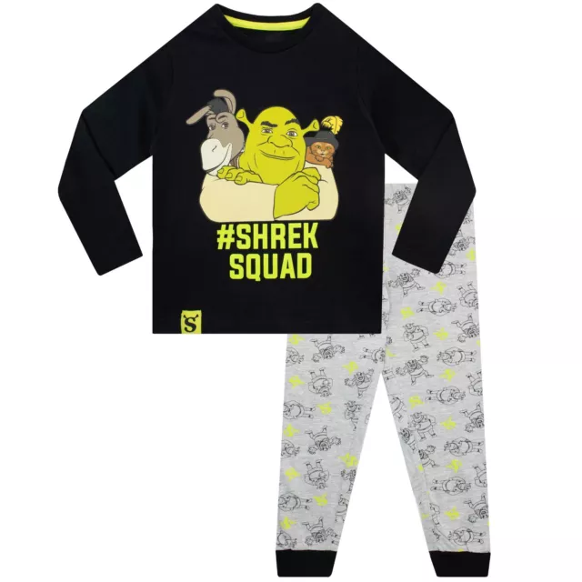 Shrek Pyjama Set Kids Boys Nightwear Sleepwear