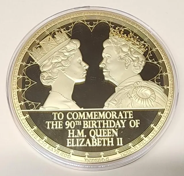 Huge Commemorative Coin! Queen Elizabeth II United Kingdom Majesty Royal UK
