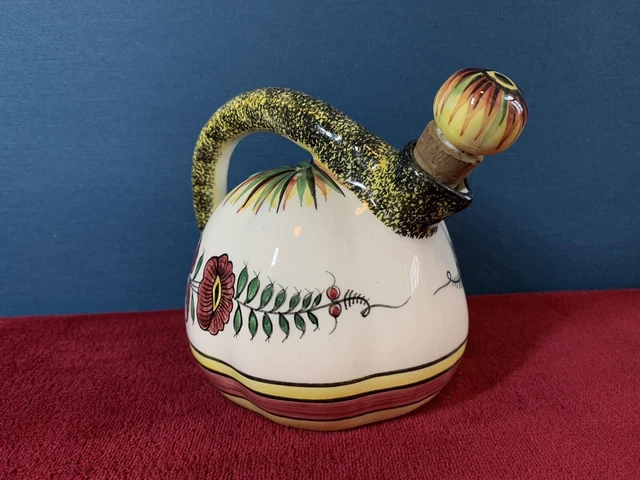 Vase Pichet Petit Verseur Rae Dunn Par Magenta - Motif Wilma, Rare, Blanc, Occasion