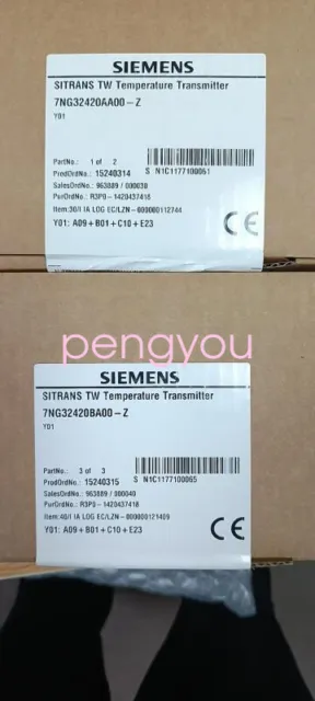 New SIEMENS temperature transmitter 7NG32420BA00-Z  Fast shipping (FedEx/DHL)