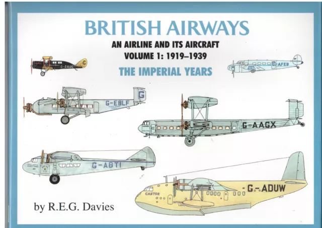 Imperial Airways Book Flying Boats Instone Ras Daimler Hp42 Ba Vol 1 1919 - 1939