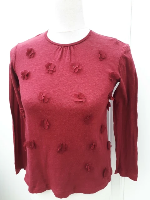 Tunica top floreale rosso chiaro Zara Ragazze 11 12 Età 11 12 Moda Primavera Abbigliamento Bambini Texture