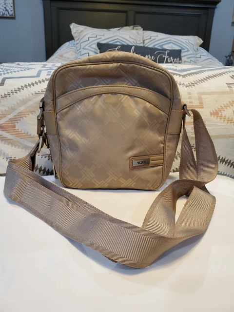 Tumi Crossbody Carry All Nylon In Khaki Bag/Purse