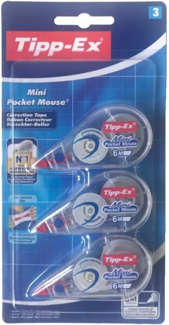 Roller correcteur mini Pocket Mouse Fashion, 5mm x 6m - Tipp-Ex