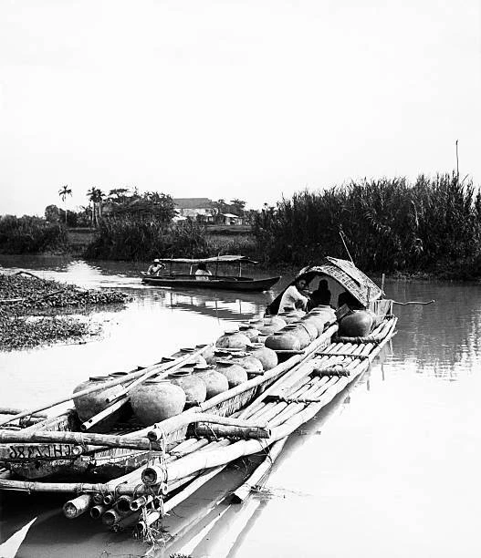 VINEGAR LADEN BOAT in the Philippines, circa 1930 Historic Old Photo 6