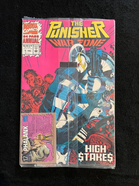 Punisher War Zone Annual #1 w/ Trading Card 1993 Marvel Comics