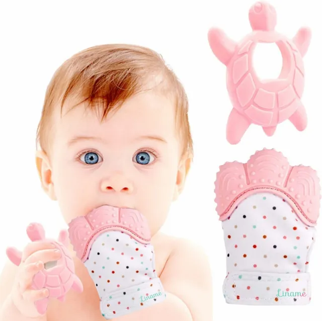 Silicone baby teething set - BPA Free - Liname 2 Pack Deluxe - New