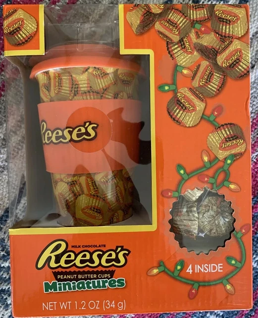 REESE’S 16oz TRAVEL COFFEE MUG (Ceramic), Insulated Grip.