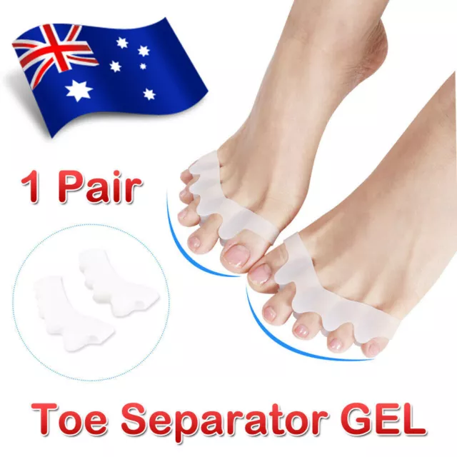 Silicone Gel Bunion Corrector Toe Separator Spreader Pain Relief Hallux Valgus