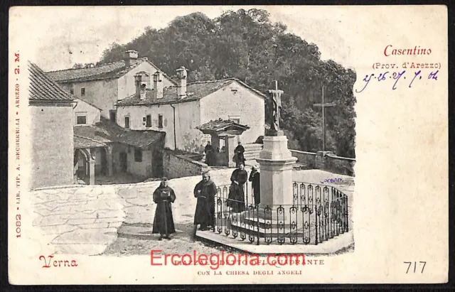 ae0252- CARTOLINA  D'EPOCA - Arezzo Provincia - Casentino  1904