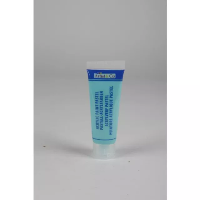 24x Pastel Peintures Acryliques 75ml Tubes Laque Teintée Toile Artiste Bricoleur