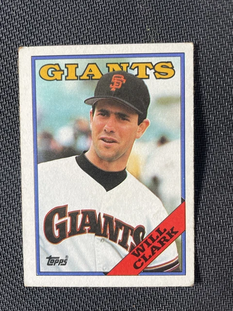 1988 Topps Will Clark #350 San Francisco Giants Error Misprint Card